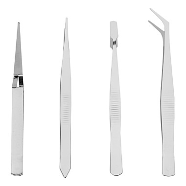 Набор пинцетов из нержавеющей стали 4шт // SPARTA 914845