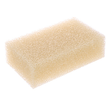 Губка для тела массажная 16x10x5см поролон крупнопористый (массажный), цвет бежевый 361-156