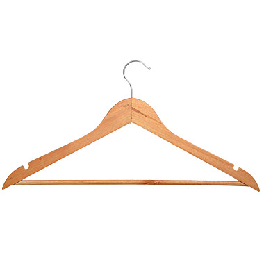 Тремпель-вешалка для одежды деревянная 45см ПРОМО 455-039