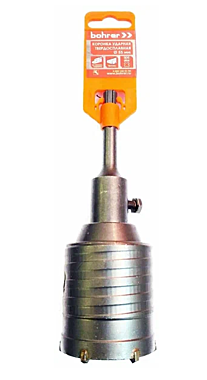 Коронка по бетону BOHRER SDS+ 55мм твердосплавная ударная в сборе 30955000