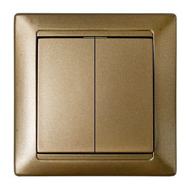 Выключатель BYLECTRICA Стиль 2-кл. С5 10-803 бронза УТ000003285