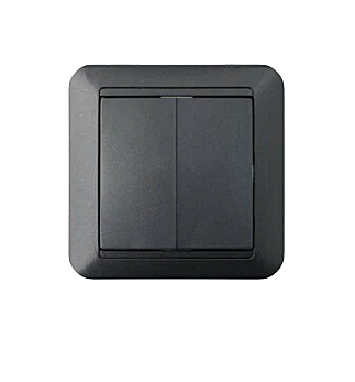 Выключатель BYLECTRICA Стиль 2-кл. С5 10-803 графит УТ000004760