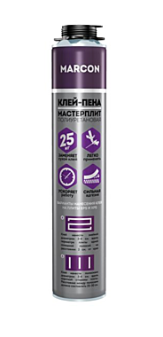 Клей пена монтажный МАСТЕРПЛИТ 895г 1000мл