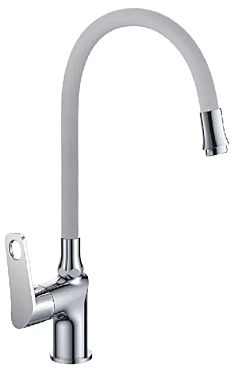 Смеситель для кухни OUTE Т30293В-5 боковая ручка, серый