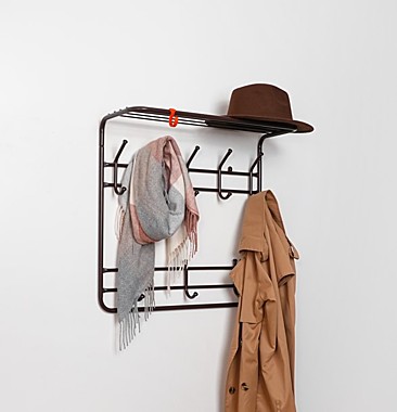 Вешалка настенная 2-х ярусная 60см медный антик ВСП 8 М 47811-ТМ