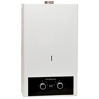 Колонка газовая GENBERG 410.01 ТУРБО 10л белая (с трубой)