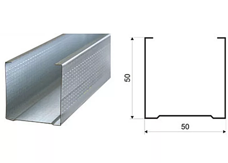 Профиль стоечный МС 50х50 0,55мм 3м