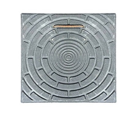 Люк квадратный мини с ручкой 330х330 (ДВ330 В95 ) ЧЕРНЫЙ 49840