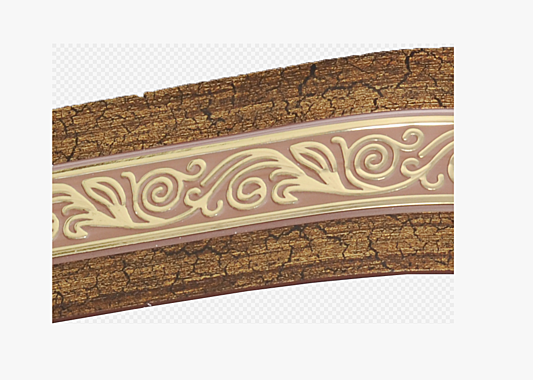 Карниз ОДИССЕЯ №12 7см 3,5м потолочный двухрядный  с поворотами 