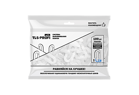 Подкова для плитки TLS-Profi 1мм 100шт TLSA12021