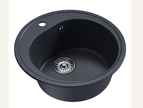 Мойка ML-GM11 круглая антрацит (343) 500мм глубина 180мм 551828