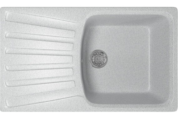 Мойка ML-GM20 с крылом серая (310) 480х830х190мм 525158