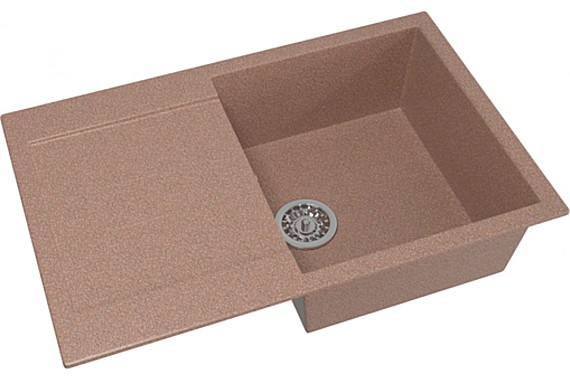 Мойка ML-GM31 с крылом терракотовая (307) 495х770х190мм 537716