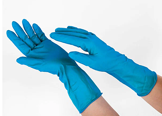 Перчатки латексные XL HIGH RISK COMFORT SFM синие