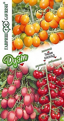 Семена: ДУЭТ Томат Каскад зол+роз+ряб (Ц) 15г G