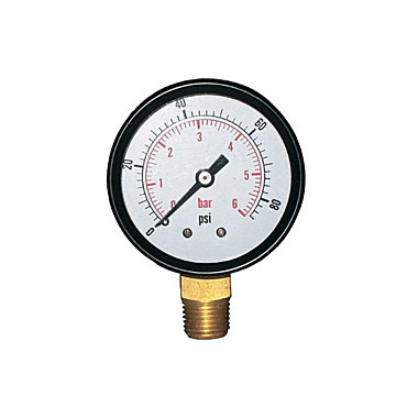 Манометр радиальный 50мм 0-10 бар VIEIR YLA10