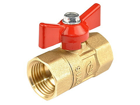 Шаровый кран ГАЛЛОП Практик Ду 15мм г/г бабочка латунь 130  