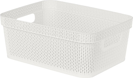 Корзина AJUR с ручками 11л 36,5х27х14,1см Белое облако KEEPLEX KL411410048