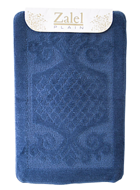Набор ковриков 2пр в ванную комнату ZALEL 55х90мм синий