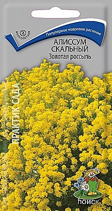 Семена: Алиссум Золотая россыпь (Ц) 0,1г  ПСК