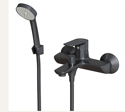 Смеситель для ванны MIXLINE ML14-01GR ГРАФИТ 35к 556604