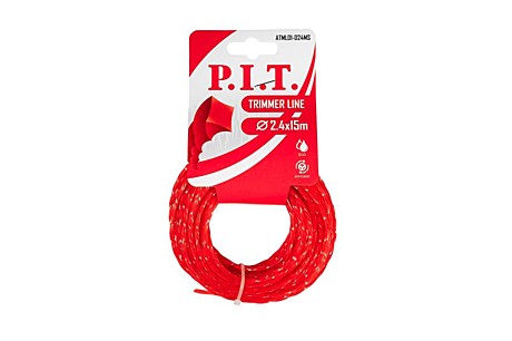 Леска для триммера P.I.T. 15м х 2,4мм круг блистер ATML01-R24D