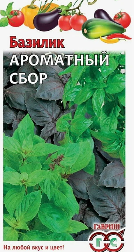 Семена: Базилик Ароматный сбор (ЦУС) 0,1г G