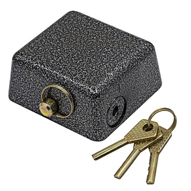 Замок навесной чугунный 3 ключа 75х40х45мм дужка 12мм 70-0-082