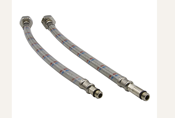 Шланг-подводка к смесителю 0,4м носик (нейлон) 67-0-394