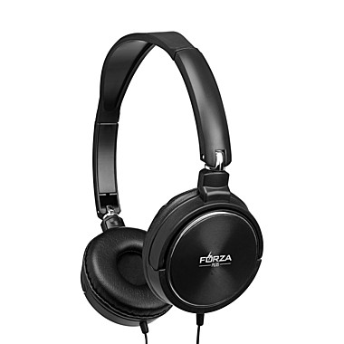FORZA Наушники проводные накладные SonicWave поворотные пластик, кабель 120 см, чёрный 410-104