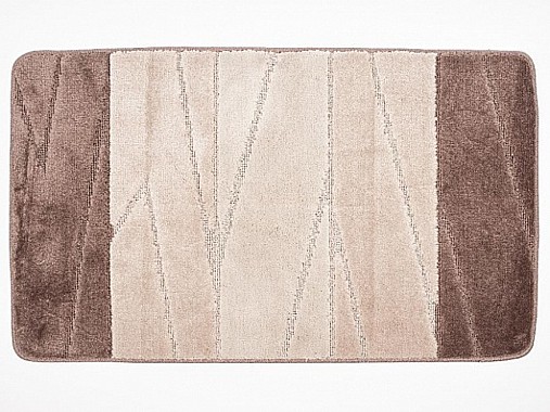 Коврик напольный для ванной на латекс. основе Enigma 40х60см толщина 12мм, кофе Aqua-Prime