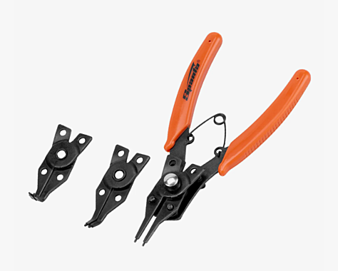 Съемник для стопорных колец с насадками 150мм универсальный // SPARTA 183505