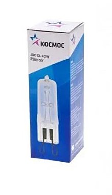 Лампа галоген. КОСМОС JDС 40Вт G9 3000К 240В капсула CL