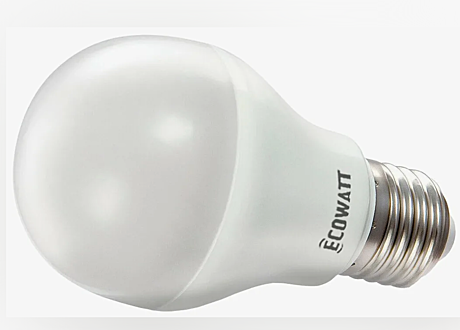 Лампа светодиодная ECOWATT А50 230В 4(30)W 2700К Е14 теплый белый свет шарик