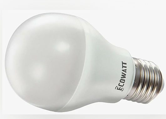 Лампа светодиодная ECOWATT А50 230В 4(30)W 4000К Е14 холодный белый свет шарик