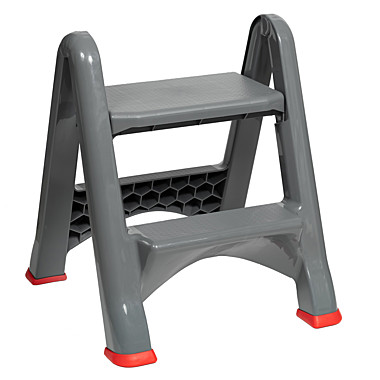 Стремянка пласт.складная 2 ст.серая ВИОЛЕТ