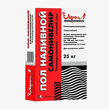 Наливной пол Евро-Л САМОНИВЕЛИР универсальный 20кг