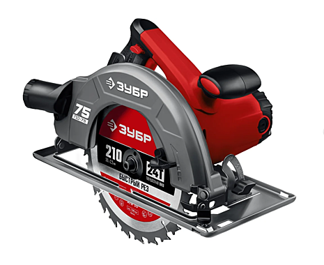 Электропила циркулярная дисковая ЗУБР ПД-75 ф210мм 2000Вт А4106