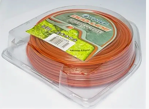 Леска для триммера ХОПЕР DUO-LINE квадрат с сердечником 2,4мм-15м красный блистер