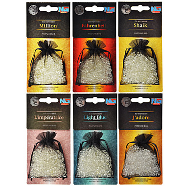 NEW GALAXY Ароматизатор Perfume bag Farengeit Jadore Limeratrice Light b. Million Shaik 20гр 794-590