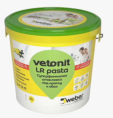 Шпатлевка ВЕТОНИТ LR+ pasta 5кг (суперфинишная)