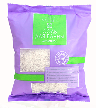 Соль для ванн NATURELL антистресс 500г (пакет) 