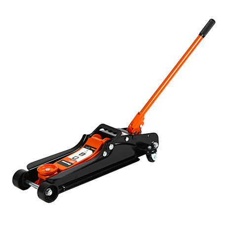 ЕРМАК Домкрат гидравлический подкатной 2,5т h подъема 85–380мм в пласт.кейсе 741-005