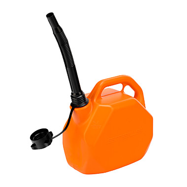 Канистра для ГСМ 5 литров, пластиковая, со скошенными углами // Stels 53110