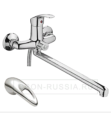 Смеситель для ванны CRON CN-2215 длинный излив , хром