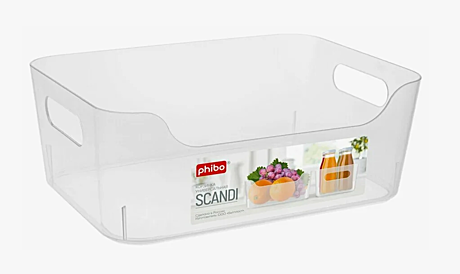 Корзина универсальная SCANDI 170х120х75мм бесцветная Бытпласт
