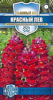 Семена: ЛЬВИНЫЙ ЗЕВ Красный лев  (Ц) 0.05г G
