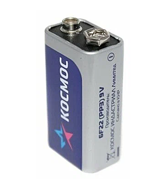 Батарейка Космос 6F22 солевая крона КОС6F22