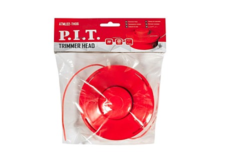 Катушка для бензотриммера P.I.T. (нейлон-алюминий) М10х1,25 лев, подходит для всех трим  ATML02-TH06