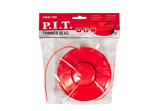 Катушка для бензотриммера P.I.T. (нейлон-алюминий) М10х1,25 лев, подходит для всех трим  ATML02-TH06